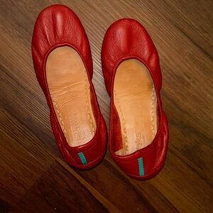 Tieks | Cardinal Red Leather Ballet Flat 9